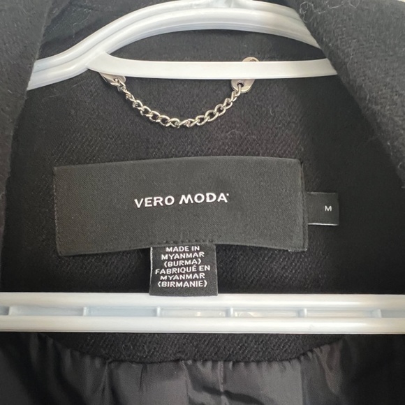 VERO MODA Black Blazer Jacket Peacoat - Picture 2 of 2